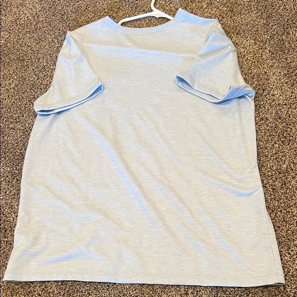 Men's Light blue T-Shirt super soft - Picture 5 of 6